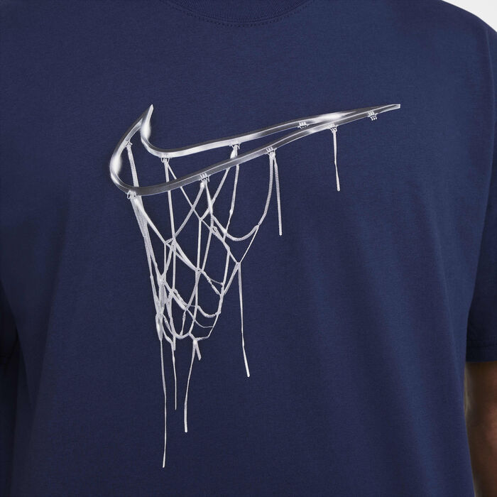 Nike Men's Max90 Basketball T-Shirt Blue Nike Men's Max90 Basketball T-Shirt Blue image number 3