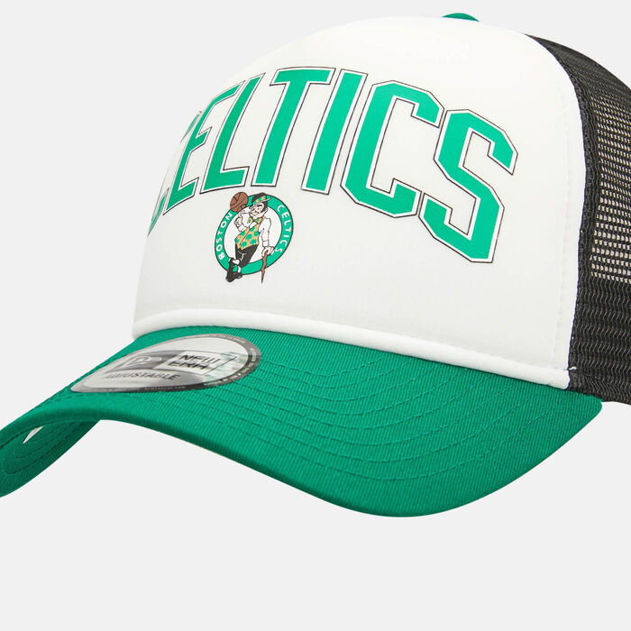 New Era Men's NBA Boston Celtics Retro E-Frame Trucker Cap Green New Era Men's NBA Boston Celtics Retro E-Frame Trucker Cap Green image number 2