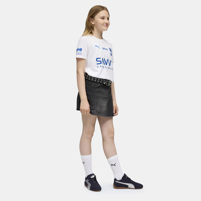 PUMA Kids' Al Hilal 25/26 Away Replica Football Jersey White PUMA Kids' Al Hilal 25/26 Away Replica Football Jersey White image number 2