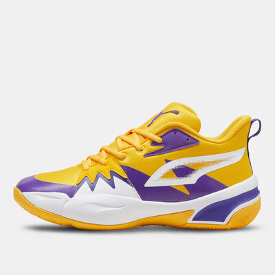 PUMA Men's Genetics Basketball Shoes yellow