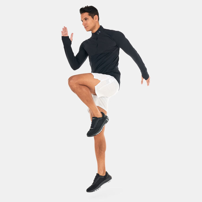 Under Armour Men's UA Qualifier Run 2.0 ½ Zip T-Shirt Black Under Armour Men's UA Qualifier Run 2.0 ½ Zip T-Shirt Black image number 2