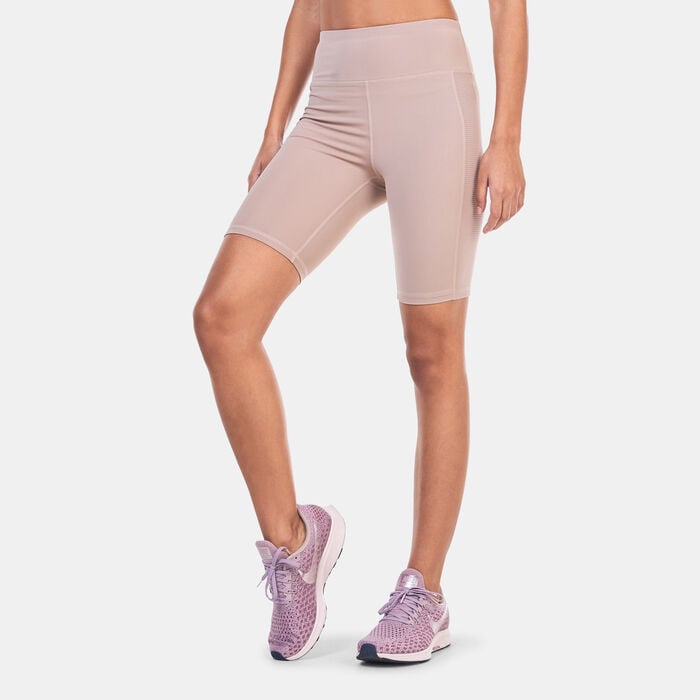 Sun and Sand Sports Women's Logo Bike Shorts Beige Sun and Sand Sports Women's Logo Bike Shorts Beige image number 0