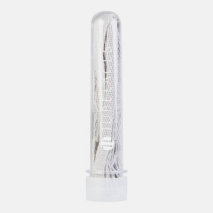 TUBELACES Flat Shoelaces White image number 1