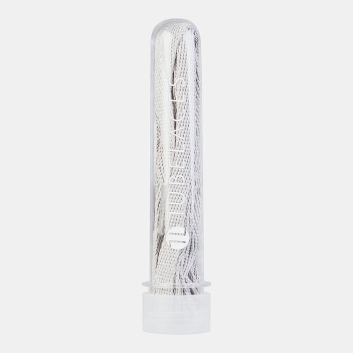 TUBELACES Flat Shoelaces (5 Pieces) White TUBELACES Flat Shoelaces (5 Pieces) White image number 1