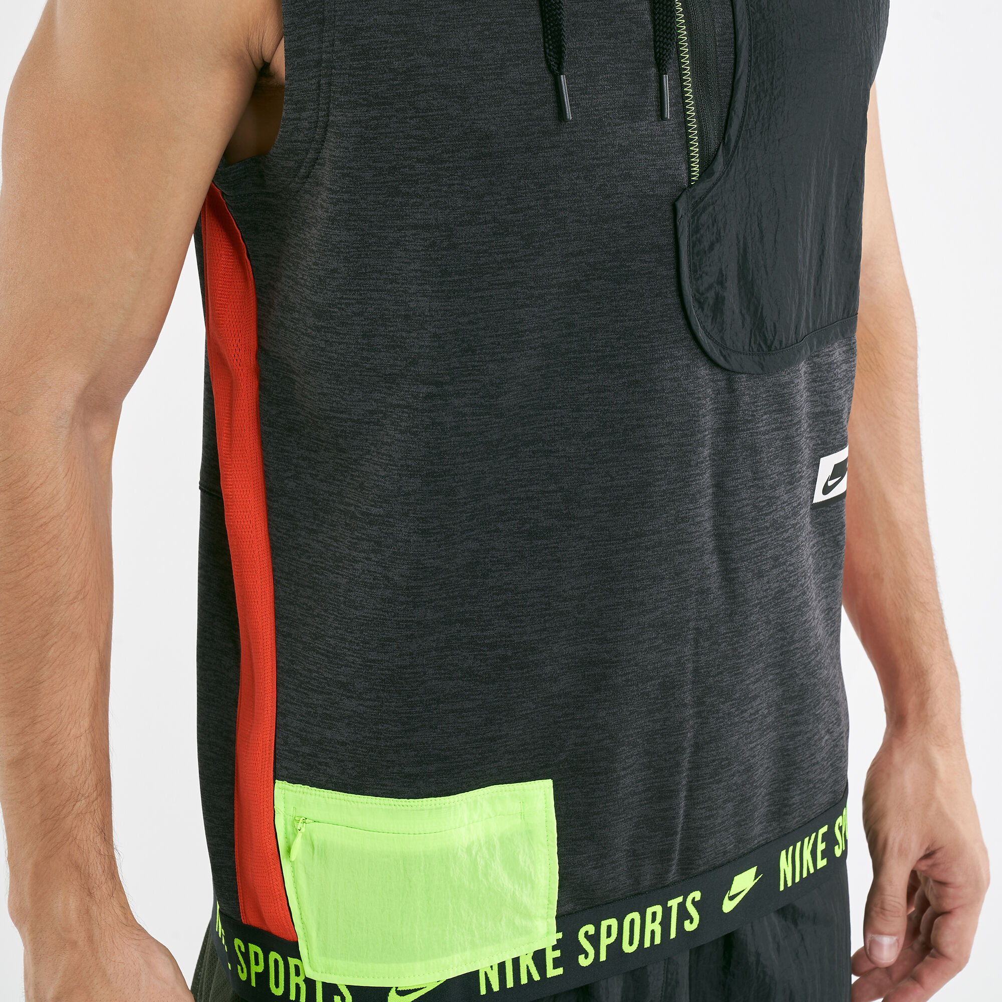 Nike hooded tank top discount