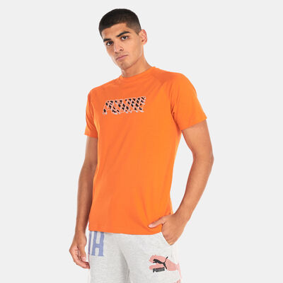 PUMA Men's DYNA-MIX Graphic T-Shirt Orange