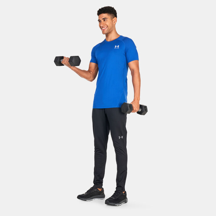 Under Armour Men's HeatGear® Armour Fitted T-Shirt Blue Under Armour Men's HeatGear® Armour Fitted T-Shirt Blue image number 2