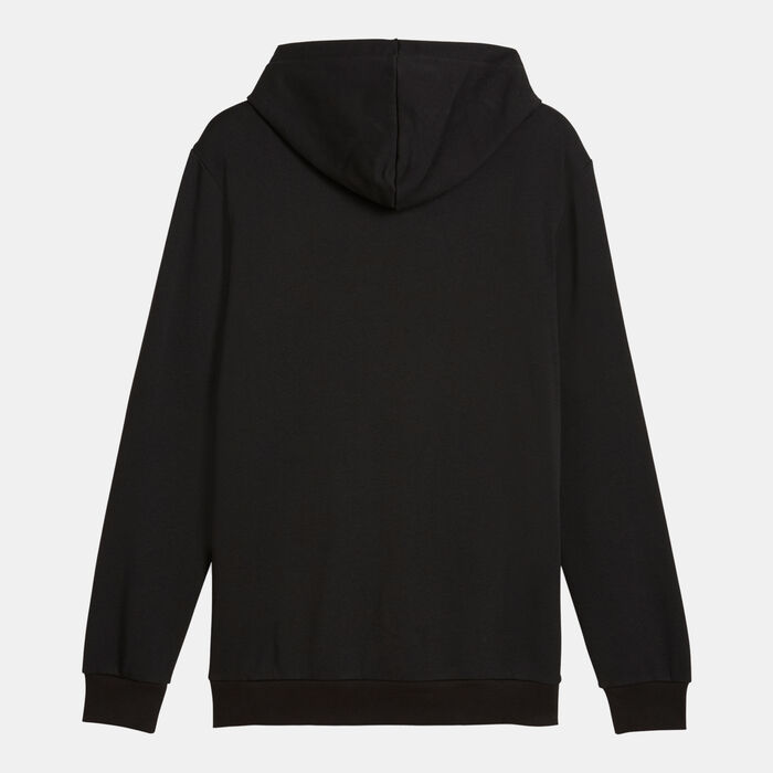 PUMA Men's Essentials+ Cat Logo Hoodie Black PUMA Men's Essentials+ Cat Logo Hoodie Black image number 1