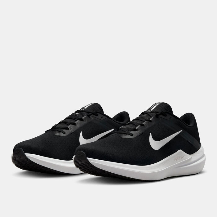 Nike Men's Winflo 10 Road Running Shoes (Extra Wide) Black image number 2