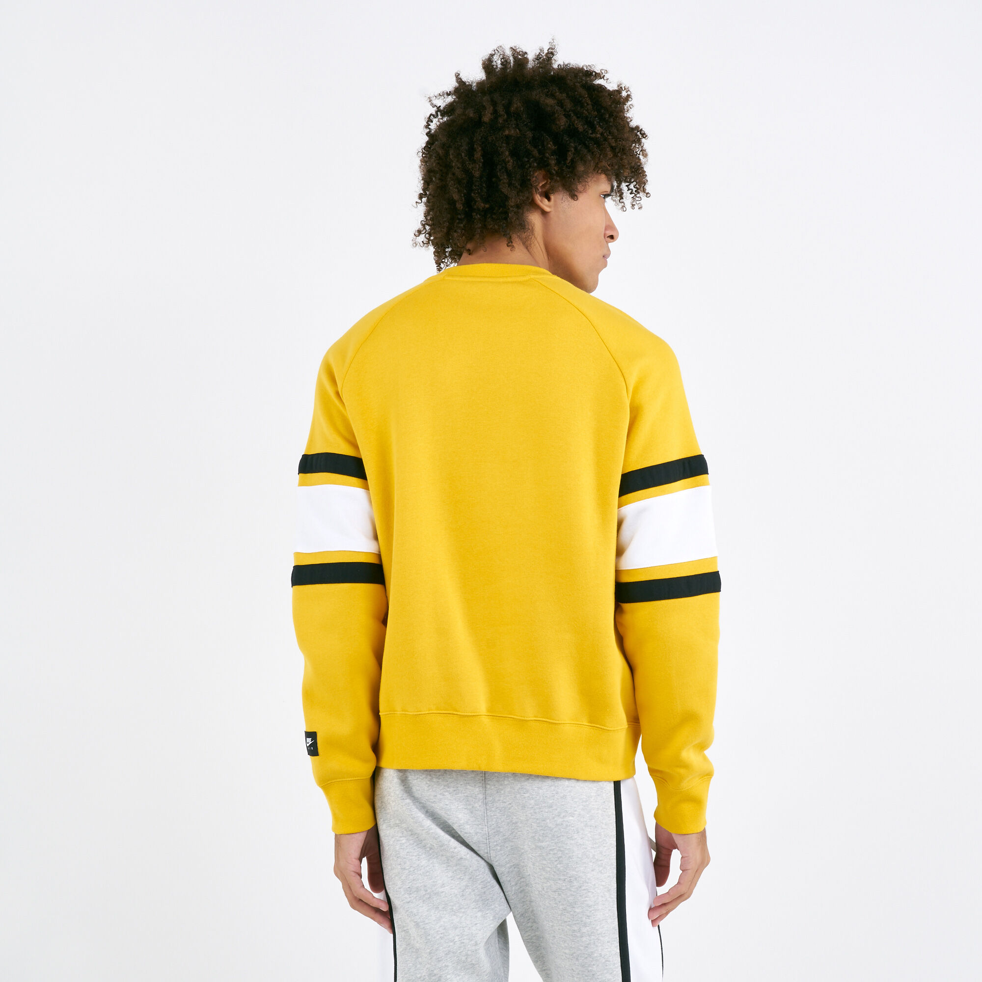 Men s Air Fleece Crew Sweatshirt yellow Nike in KSA SSS
