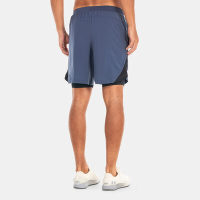 Under Armour Men's Launch Run 2-in-1 Shorts Grey