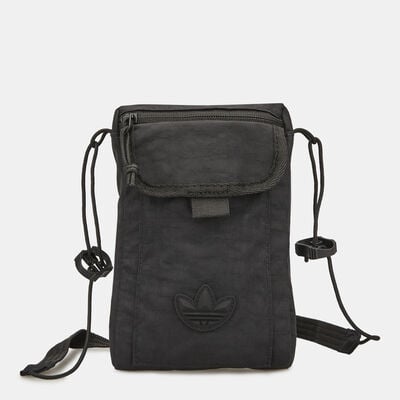 adidas Originals Men's Adventure Flap Bag Black adidas Originals Men's Adventure Flap Bag Black