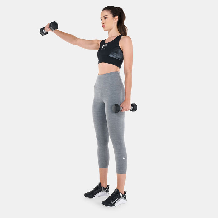 Nike Women's Dri-FIT Air Swoosh Graphics Sports Bra Black Nike Women's Dri-FIT Air Swoosh Graphics Sports Bra Black image number 2