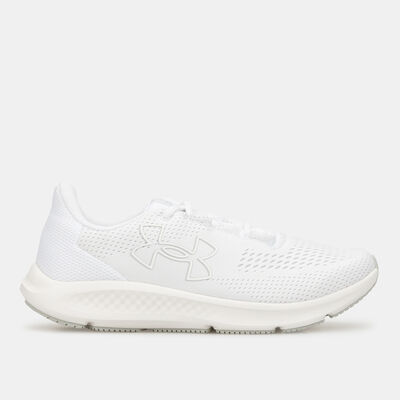 Under Armour Women's Charged Pursuit 3 Big Logo Running Shoes White