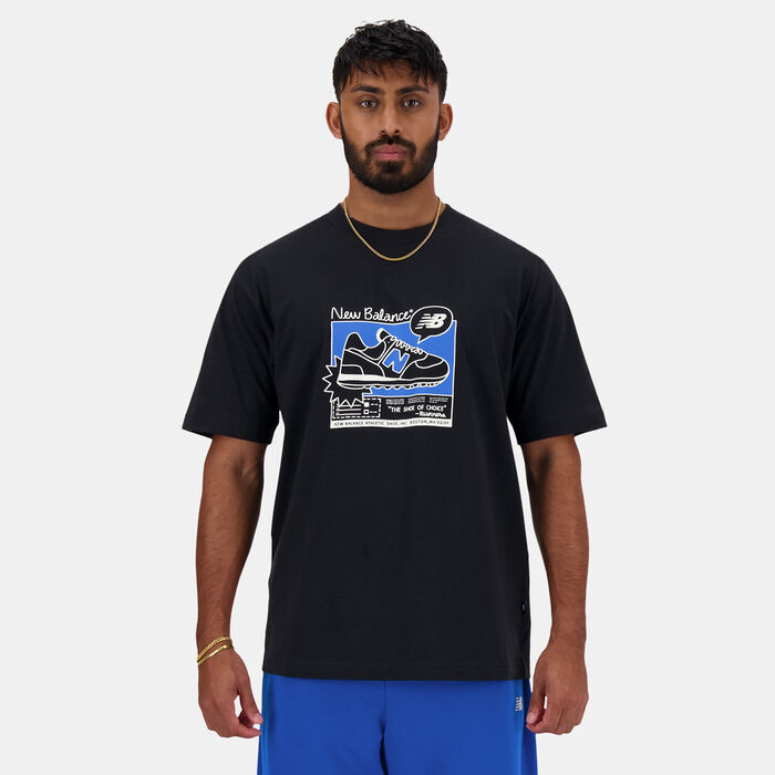 New Balance Men's Advert Graphics T-Shirt Black New Balance Men's Advert Graphics T-Shirt Black image number 0