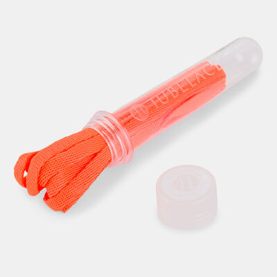 TUBELACES White Flat Shoe Lace Green