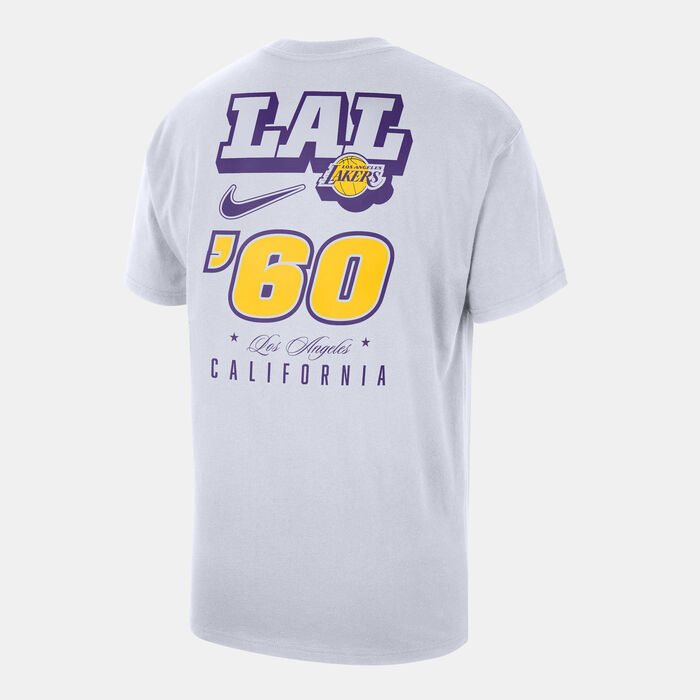 Nike Men's Los Angeles Lakers CTS Vintage T-Shirt White Nike Men's Los Angeles Lakers CTS Vintage T-Shirt White image number 1