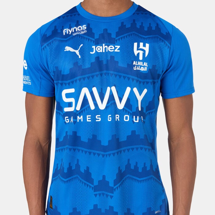 PUMA Men's Al Hilal 25/26 Home Replica Football Jersey Blue PUMA Men's Al Hilal 25/26 Home Replica Football Jersey Blue image number 3