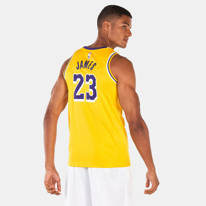 Nike Men's NBA Los Angeles Lakers LeBron James Icon Edition Swingman Jersey Nike Men's NBA Los Angeles Lakers LeBron James Icon Edition Swingman Jersey image number 3