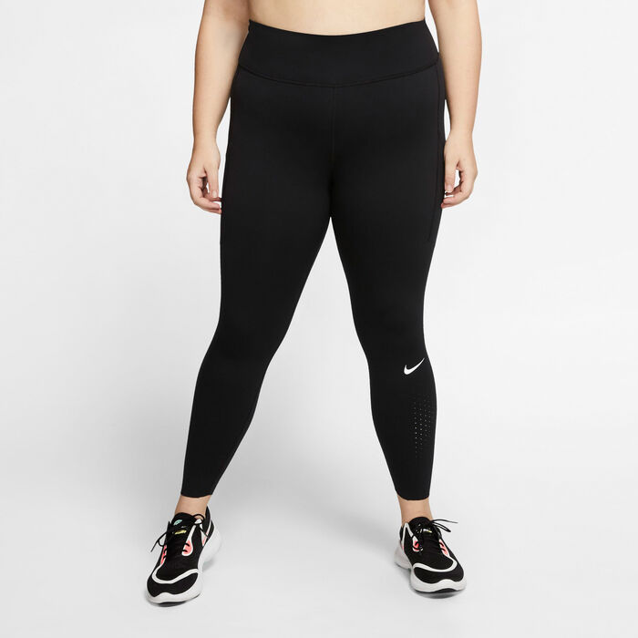 Nike Women's Epic Luxe Leggings (Plus Size) Black Nike Women's Epic Luxe Leggings (Plus Size) Black image number 0