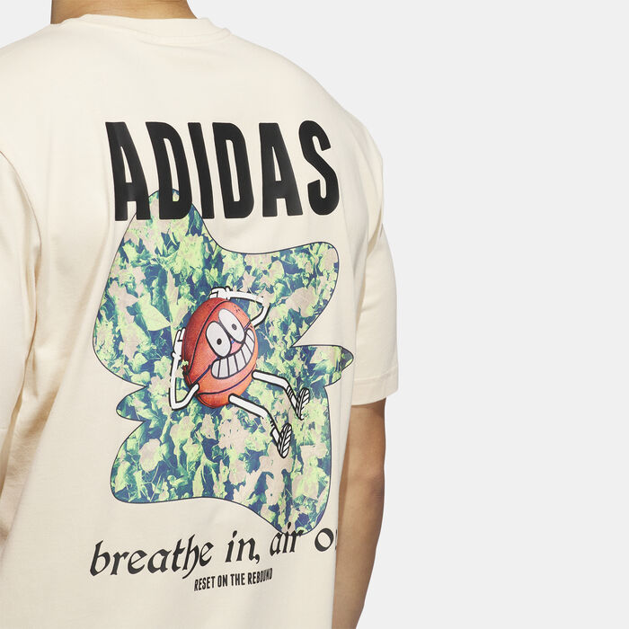 adidas Men's Lil Stripe Photoreal Graphic T-Shirt Pink adidas Men's Lil Stripe Photoreal Graphic T-Shirt Pink image number 2