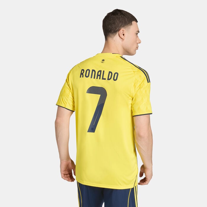 adidas Men's Al Nassr 25/26 Home Replica Football Jersey yellow adidas Men's Al Nassr 25/26 Home Replica Football Jersey yellow image number 1