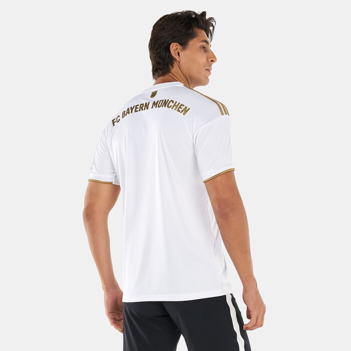 adidas Men's F.C Bayern Munich Away Football Jersey - 2022/23 White adidas Men's F.C Bayern Munich Away Football Jersey - 2022/23 White image number 1