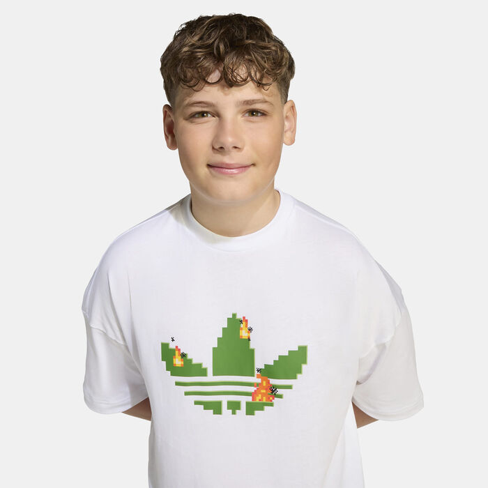 adidas Originals Kids' Minecraft T-Shirt White image number 3