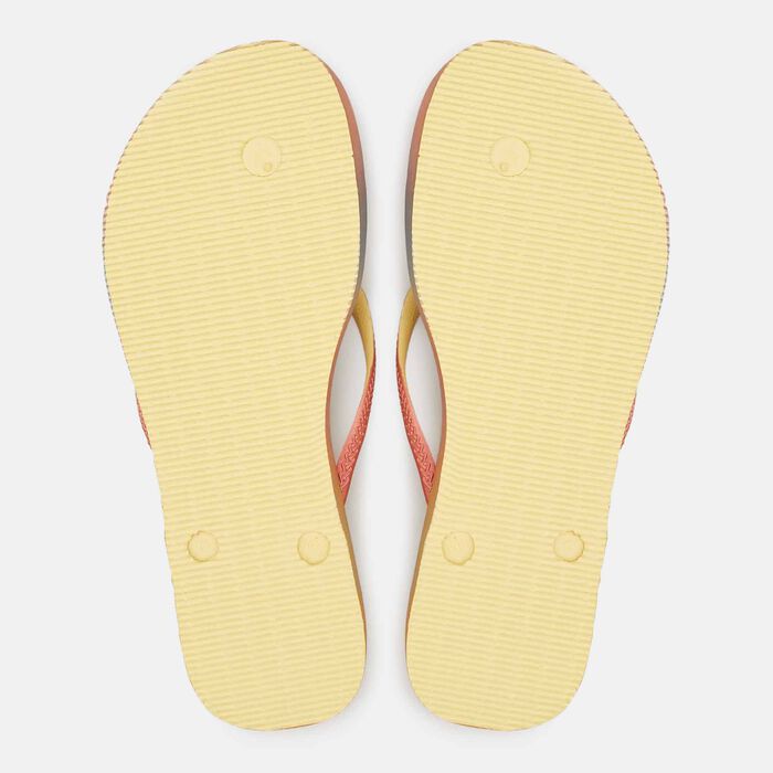 Havaianas Women's Slim Gradient Sunset Flip Flops yellow Havaianas Women's Slim Gradient Sunset Flip Flops yellow image number 1