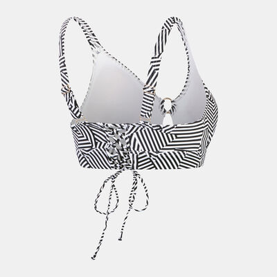 Speedo Women's Shaping Printed Triangle Swimming Top Black Speedo Women's Shaping Printed Triangle Swimming Top Black