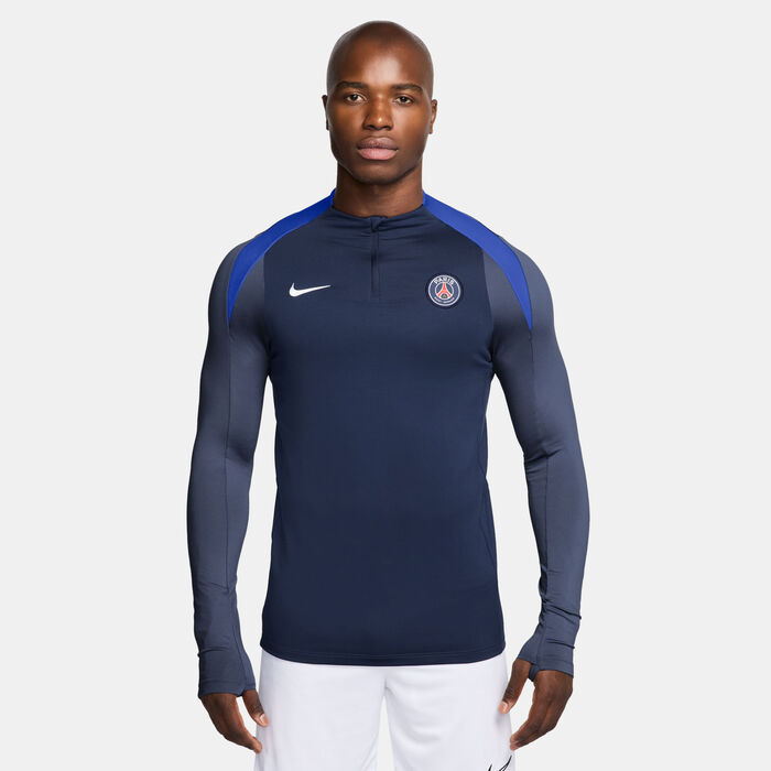Nike Men's Paris Saint-Germain Strike Dri-FIT Football Drill Top Blue image number 0