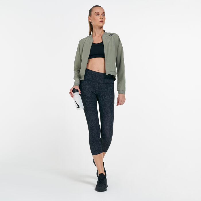 Nike Women's Run Division Fast Cropped Leggings Pink Nike Women's Run Division Fast Cropped Leggings Pink image number 2