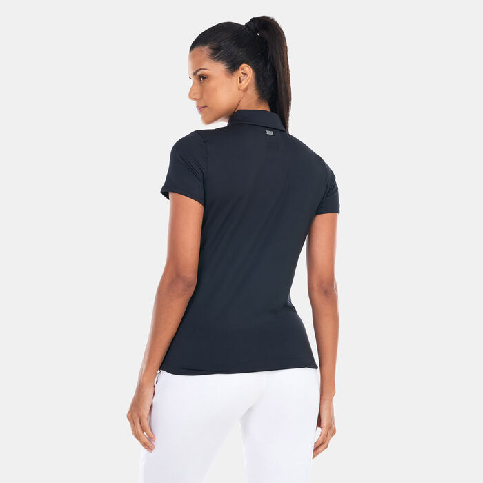 Under Armour Women's UA Playoff Polo Shirt Black image number 1