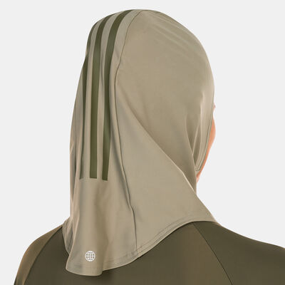 adidas Women's 3-Stripes Swimming Hijab Green