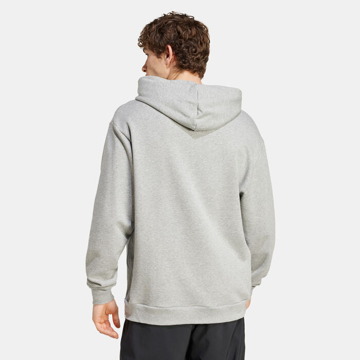 adidas Men's Brand Love Hoodie Grey adidas Men's Brand Love Hoodie Grey image number 1