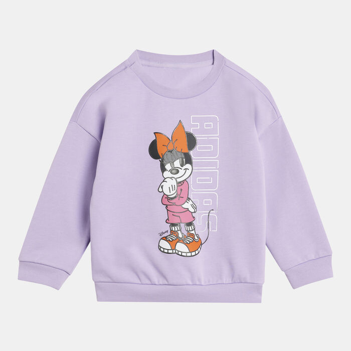 adidas Kids' Disney Minnie Mouse Top And Joggers Set Purple adidas Kids' Disney Minnie Mouse Top And Joggers Set Purple image number 1