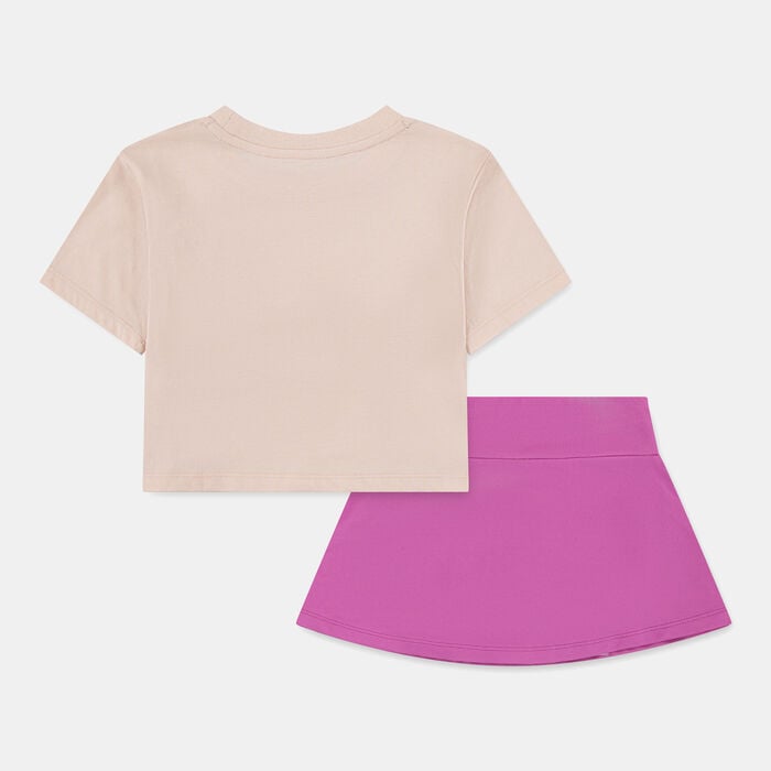 Nike Kids' Wild Flower Dri-FIT Scooter Set Pink Nike Kids' Wild Flower Dri-FIT Scooter Set Pink image number 1