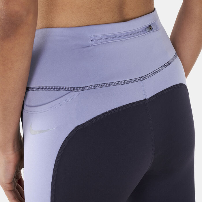 Nike Women's Dri-FIT Fast Leggings Purple image number 3