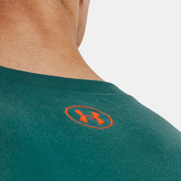 Under Armour Men's Project Rock Brahma Bull T-Shirt Green Under Armour Men's Project Rock Brahma Bull T-Shirt Green image number 3