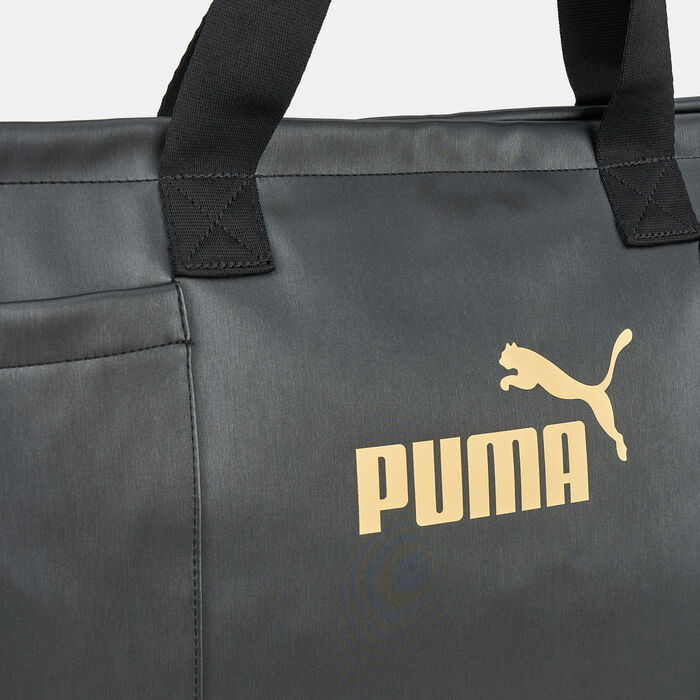 PUMA Women's Core Up Large Shopper Bag Black PUMA Women's Core Up Large Shopper Bag Black image number 3