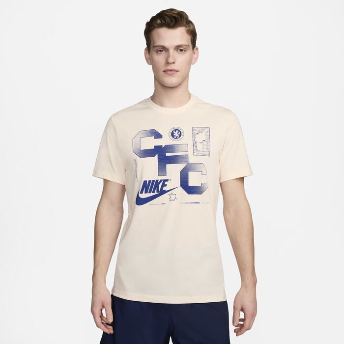 Nike Men's Chelsea Football T-Shirt Beige Nike Men's Chelsea Football T-Shirt Beige image number 0