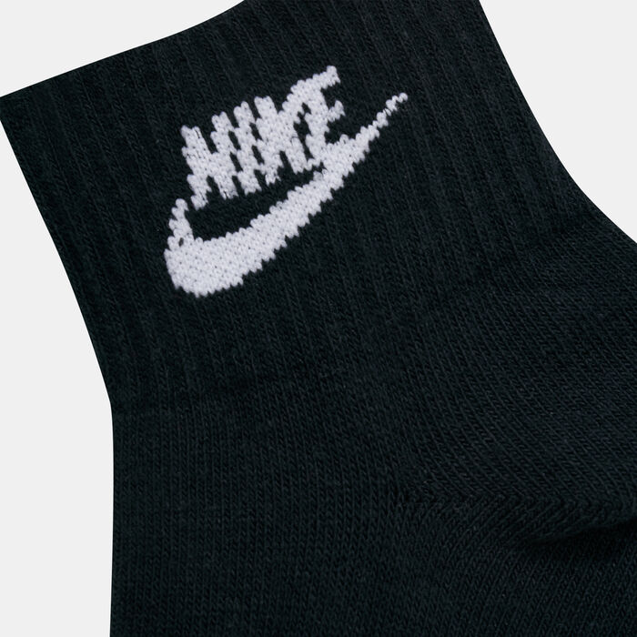 Nike Sportswear Everyday Essential Ankle Socks (3 Pack) Black Nike Sportswear Everyday Essential Ankle Socks (3 Pack) Black image number 1