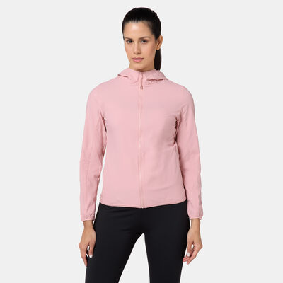 Sun and Sand Sports Women's Classic Shell Parka Jacket Pink