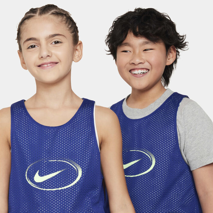 Nike Kids' Culture of Basketball Reversible Jersey Blue image number 2