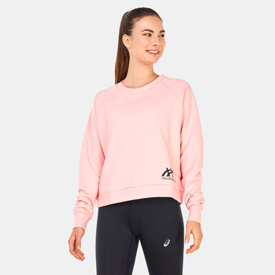 ASICS Women's Tiger Sweatshirt Pink ASICS Women's Tiger Sweatshirt Pink