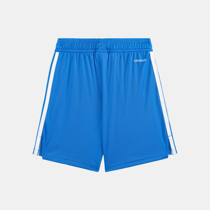 adidas Kids' Real Madrid 25/26 3rd Replica Football Shorts Blue adidas Kids' Real Madrid 25/26 3rd Replica Football Shorts Blue image number 1