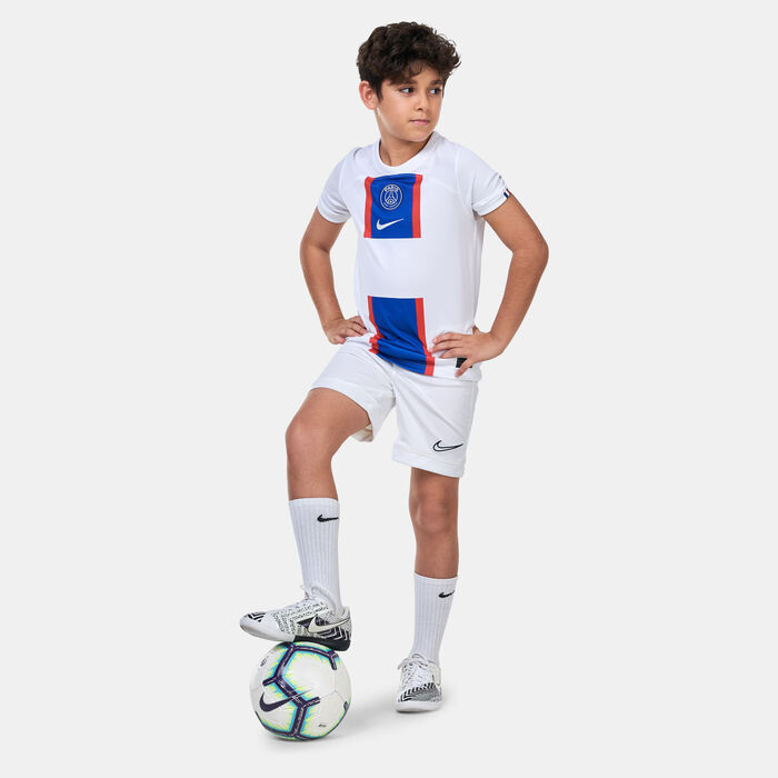 Nike Kids' Dri-FIT Paris Saint-Germain Stadium 3rd Football Jersey - 2023/24 (Older Kids) White Nike Kids' Dri-FIT Paris Saint-Germain Stadium 3rd Football Jersey - 2023/24 (Older Kids) White image number 2