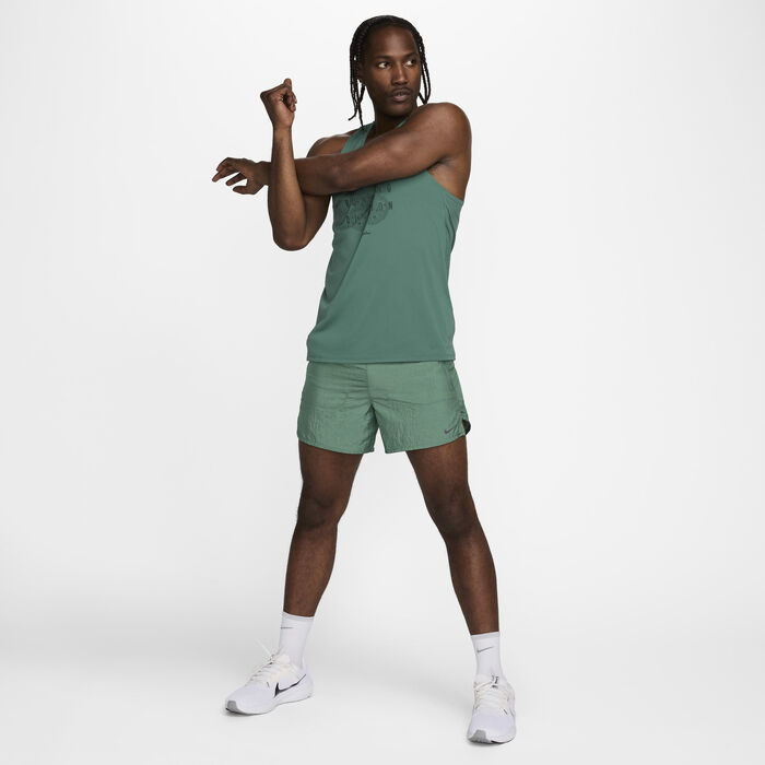 Nike Men's Stride Running Division Dri-FIT Running Shorts Green image number 8
