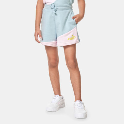 PUMA Kids' Power Colourblock Shorts Blue