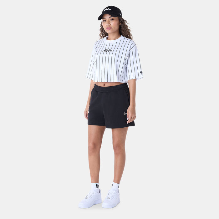 New Era Women's Pinstripe T-Shirt White New Era Women's Pinstripe T-Shirt White image number 2